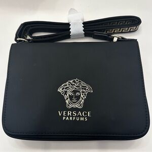Versace Perfum Black Crossbody Bag
